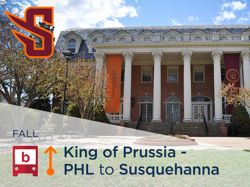 BreakShuttle Bus Tickets Susquehanna from PHL and King of Prussia