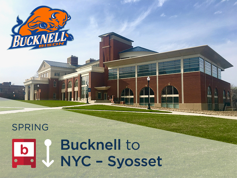 BreakShuttle Tickets Bucknell TO NYCSyosset for Spring Break