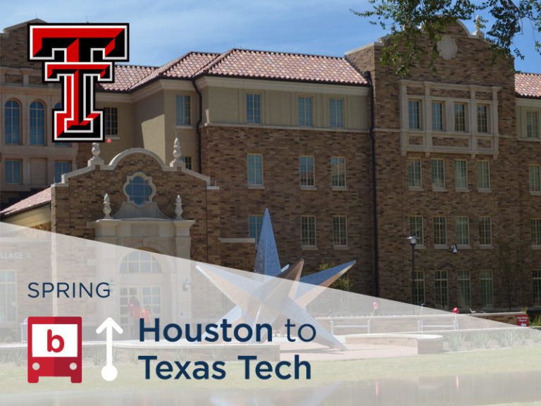 BreakShuttle Bus Tickets Texas Tech from Houston after spring break